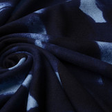 Jersey Fabric Painted Dots Blue