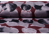 Jersey Fabric Painted Dots Red