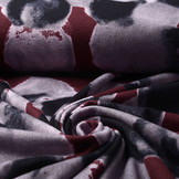 Jersey Stof Painted Dots Rood