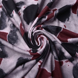 Jersey Fabric Painted Dots Red