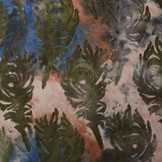 Viscose Jersey  Tie Dye  Primal Leaves