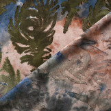 Tricot Viscose Tie Dye Oerbladeren