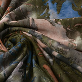 Viscose Jersey  Tie Dye  Primal Leaves