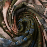 Tricot Viscose Tie Dye Oerbladeren