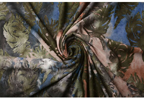 Viscose Jersey  Tie Dye  Primal Leaves