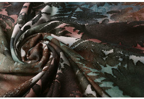 Tricot Viscose Tie Dye Palmbladeren