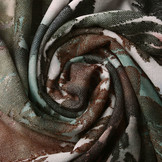 Viscose Jersey  Tie Dye Palm Leaves