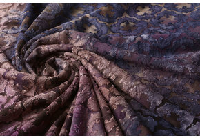 Viscose Jersey  Tie Dye Oriental Circle Purple