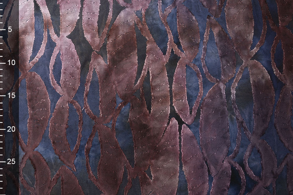 Viscose Jersey Tie Dye Ovale Blau