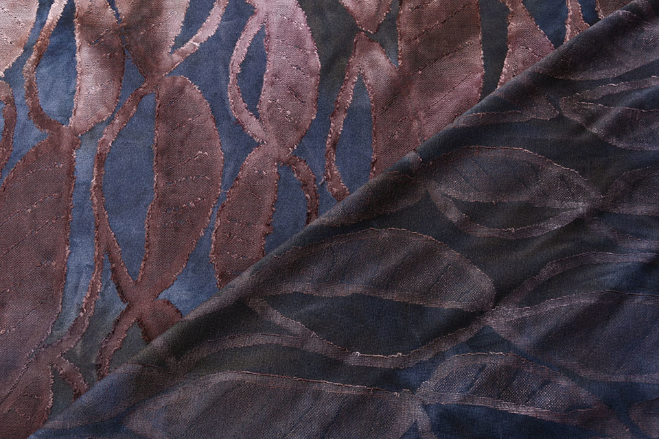 Viscose Jersey Tie Dye Ovale Blau