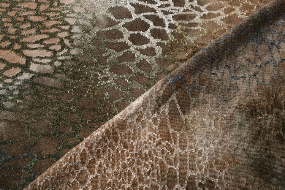 Viscose Jersey Tie Dye Schlange Hell