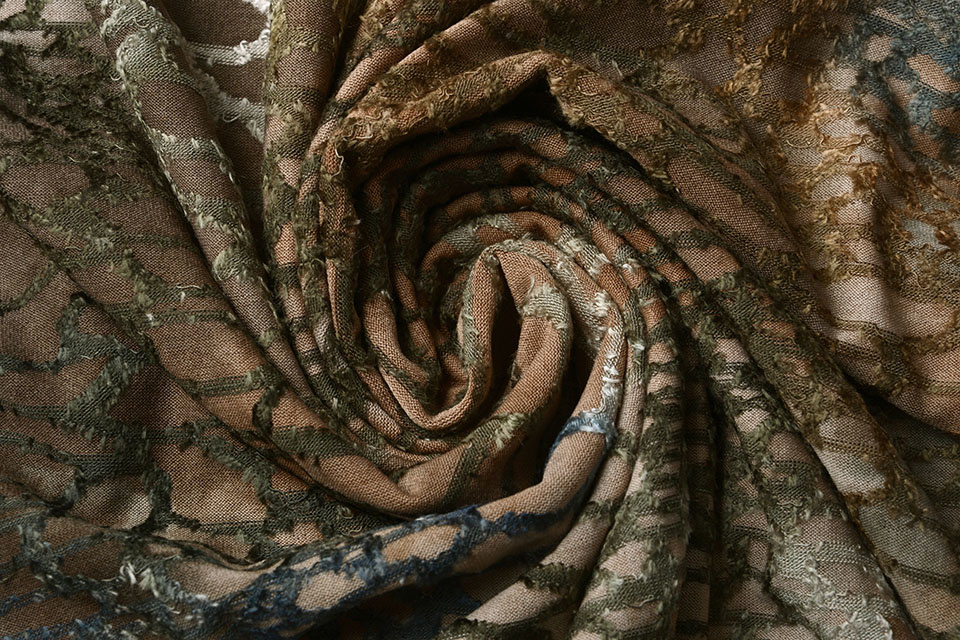 Viscose Jersey Tie Dye Schlange Hell