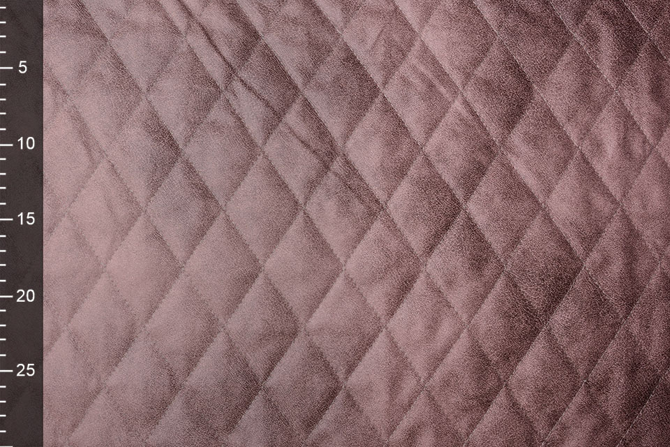 Gesteppter Alcantara Suedine Altrosa