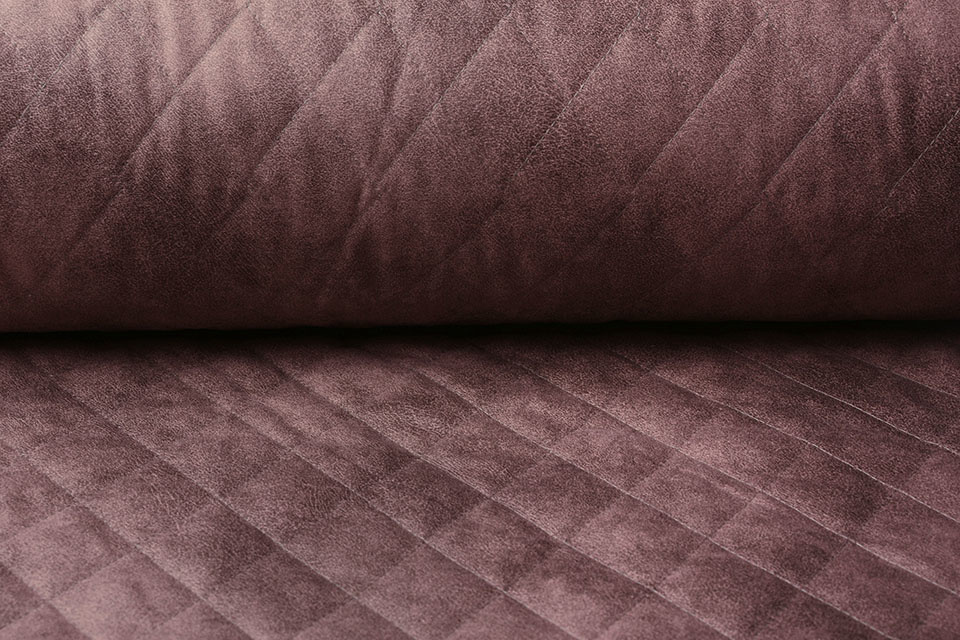 Gesteppter Alcantara Suedine Altrosa