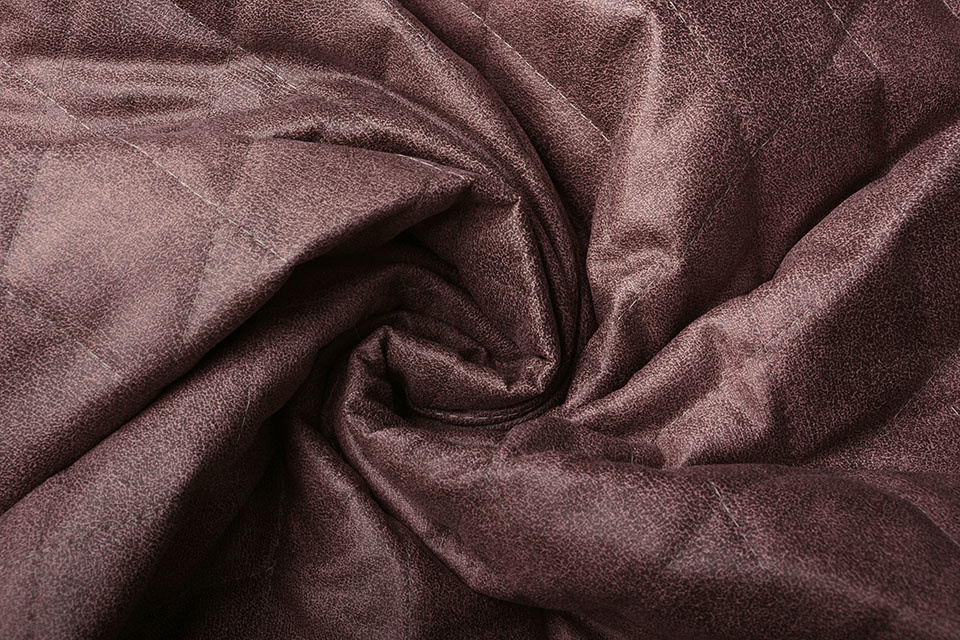 Gesteppter Alcantara Suedine Altrosa