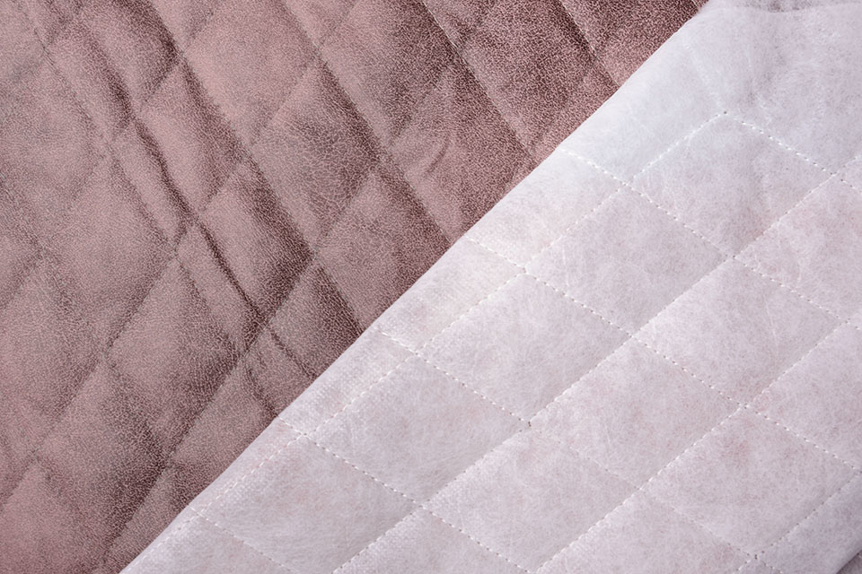Gesteppter Alcantara Suedine Altrosa