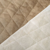 Quilted Alcantara Suede Sand