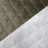 Quilted Alcantara Suede Army Green