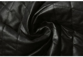 Quilted Alcantara Suede Black