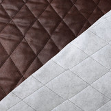 Quilted Alcantara Suede Bordeaux