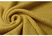Knitted Wool Lurex  Ocher Yellow