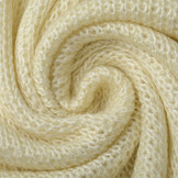 Gebreide Wollen Lurex Creme