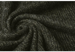 Gestrickter Wolle Lurex Dunkel Armeegrün