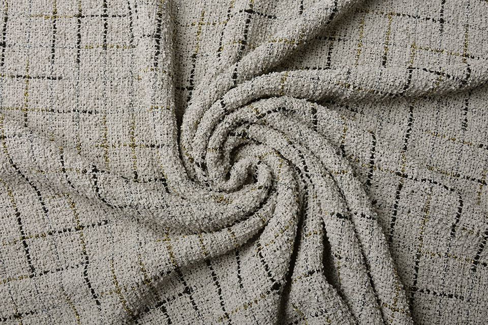 Bouclé Sjanelli Checkered Grey