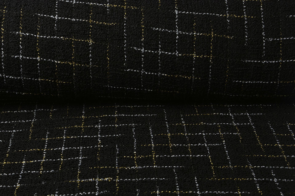 Bouclé Sjanelli Checkered Black