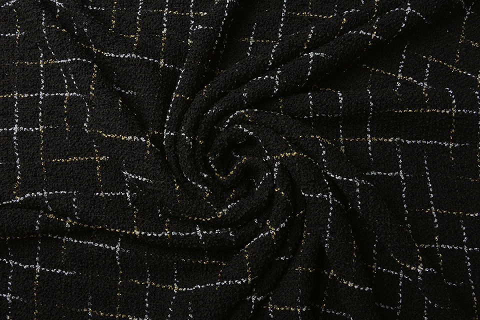 Bouclé Sjanelli Checkered Black