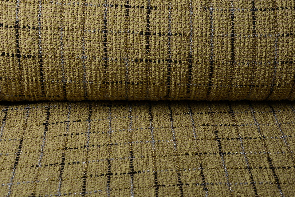 Bouclé Sjanelli Ruit Zand