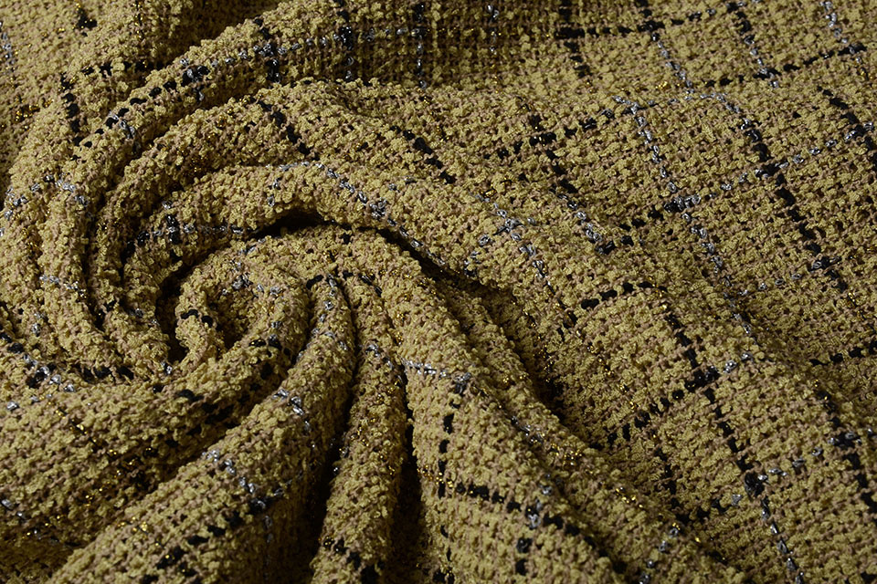 Bouclé Sjanelli Ruit Zand