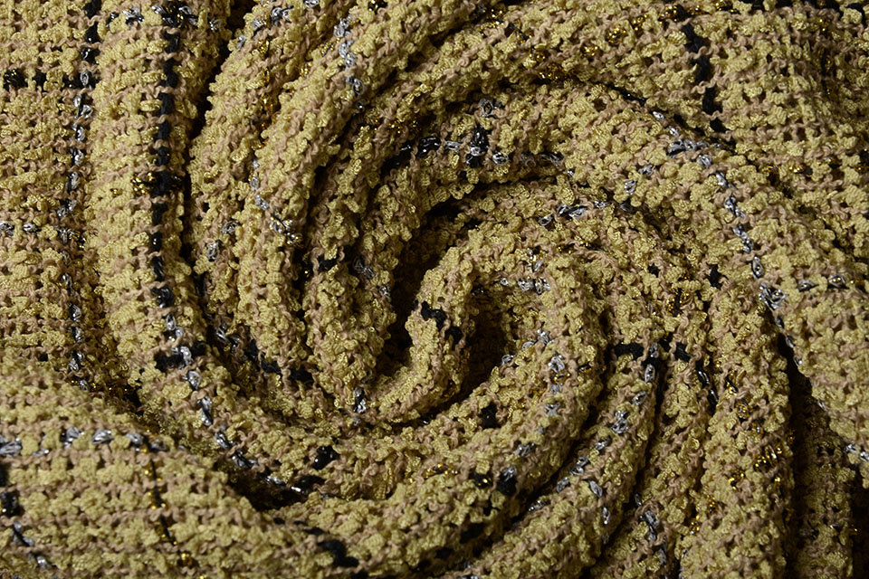 Bouclé Sjanelli Ruit Zand