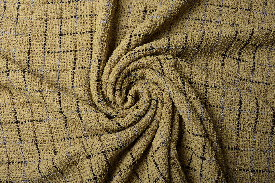 Bouclé Sjanelli Ruit Zand