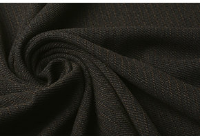 Stretch Gabardine Stripes Brown