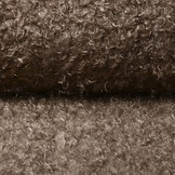 Wavy Curly Teddy Stof Taupe