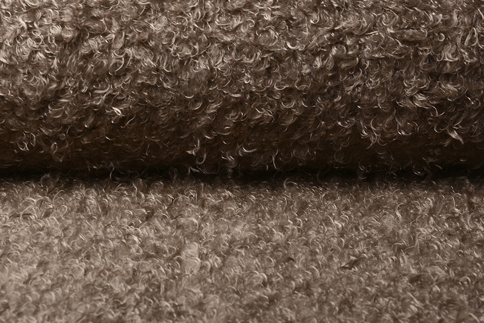 Wavy Curly Teddy Taupe