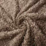 Wavy Curly Teddy Stof Taupe