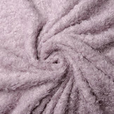 Wavy Curly Teddy Stof Oud Lila