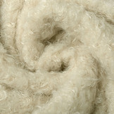 Wavy Curly Teddy Stof Beige