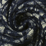 Gebreide Stof Calypso Marine Blauw