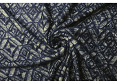 Knitted Fabric Calypso Navy Blue