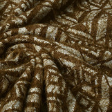 Gebreide Stof Calypso Donker Bruin