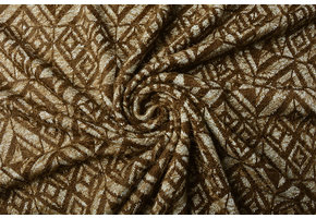 Gestrickter Stoff Calypso Dunkelbraun