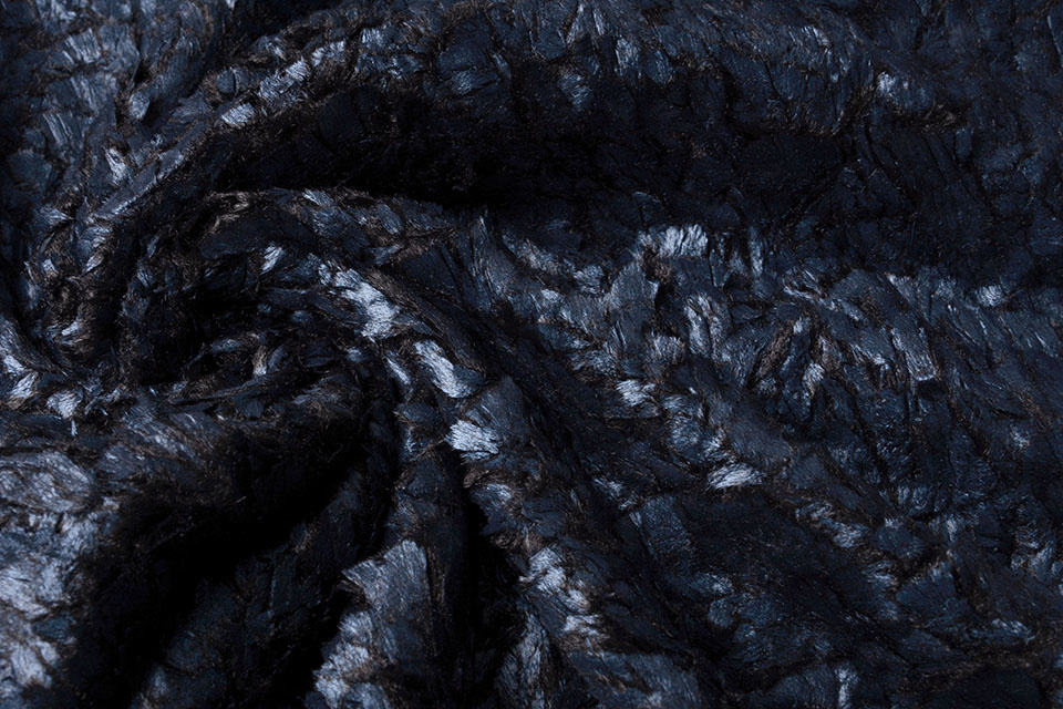 Silky Fur Blue - YES Fabrics