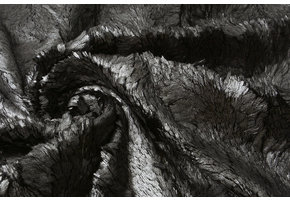 Silky Fur Metallic Silber