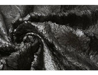 Silky Fur Metallic Silver