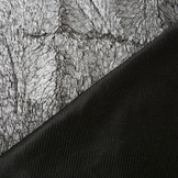 Silky Fur Metallic Silver