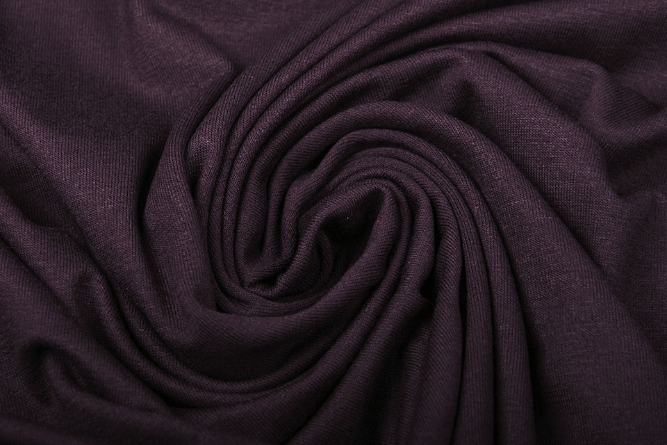 Viscose Jersey Aubergine Paars