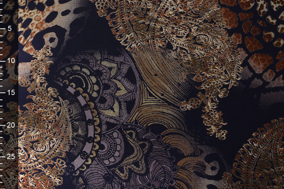 100% Viscose Indian Oriental Brique